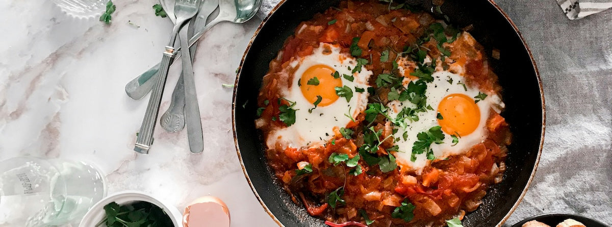 Collageen-Shakshuka met Tomaat & Ei